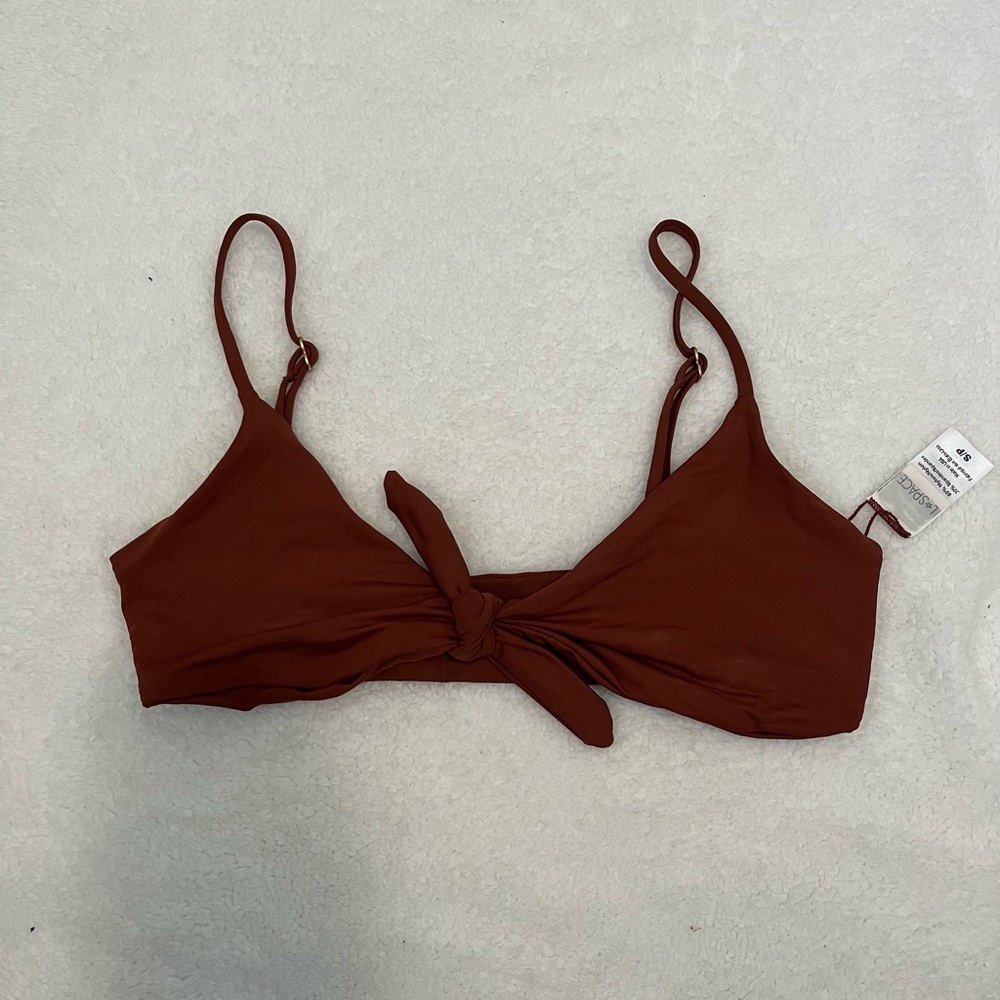 L*SPACE Tie Bikini Top